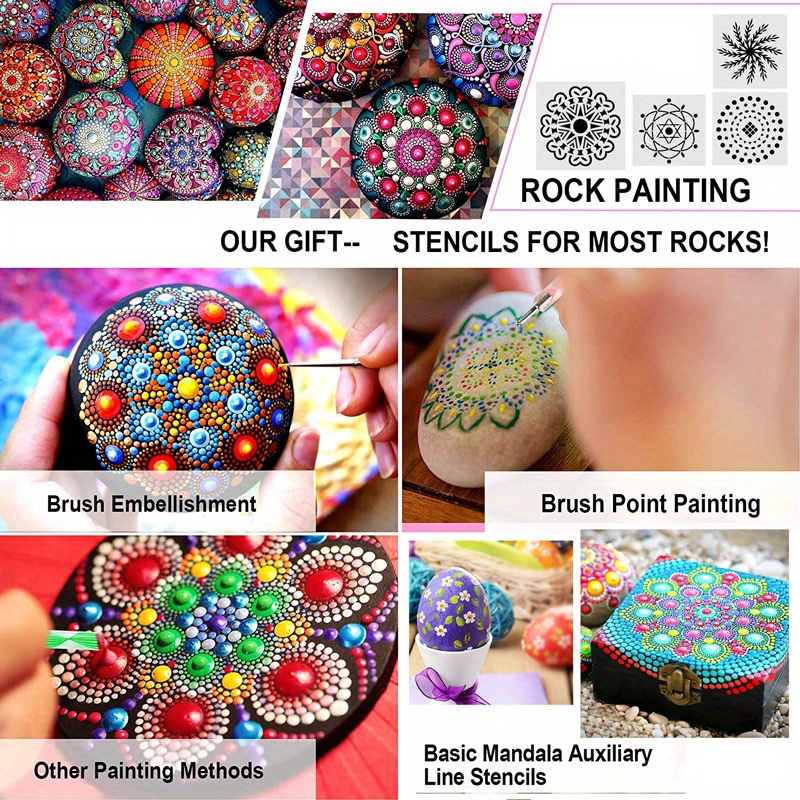 Diy Mandala Dotz Tools Kit Clay Rock Painting Tools - Temu Mexico