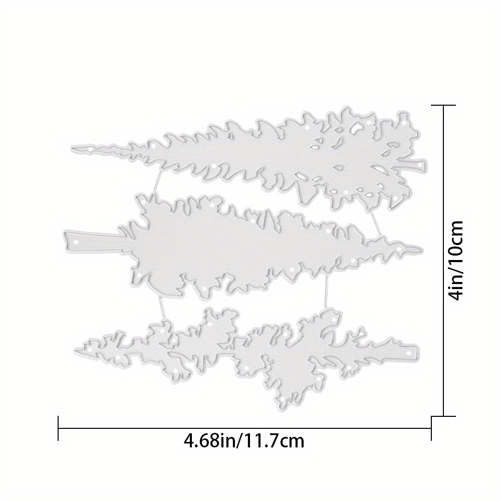 Metal Tree Cutting Dies Designed For Card Creation, Scrapbooking, And Paper Crafts, Including Stamping Stencils And Embossing Tools