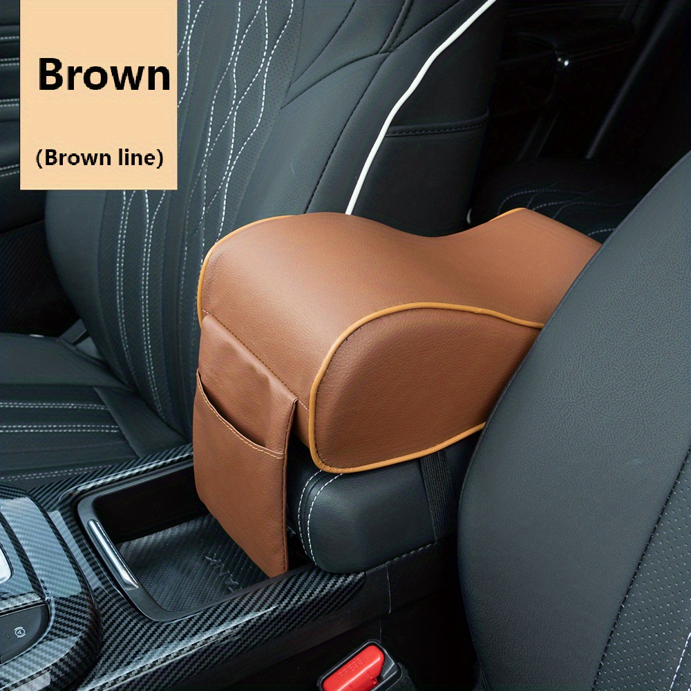 Faux Leather Arm Rest Covers, Set of 2 - Brown