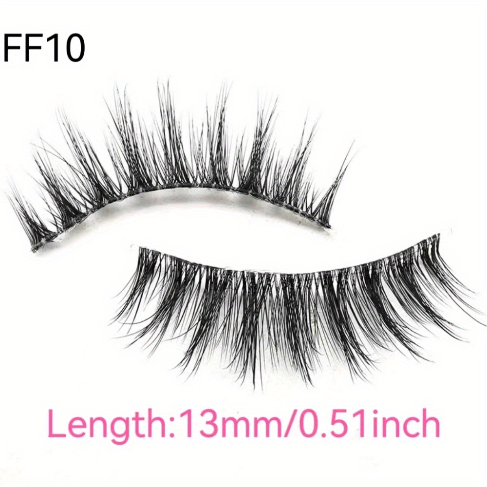 3 Pairs 3D Transparent False Eyelashes Multiple Styles Natural Look