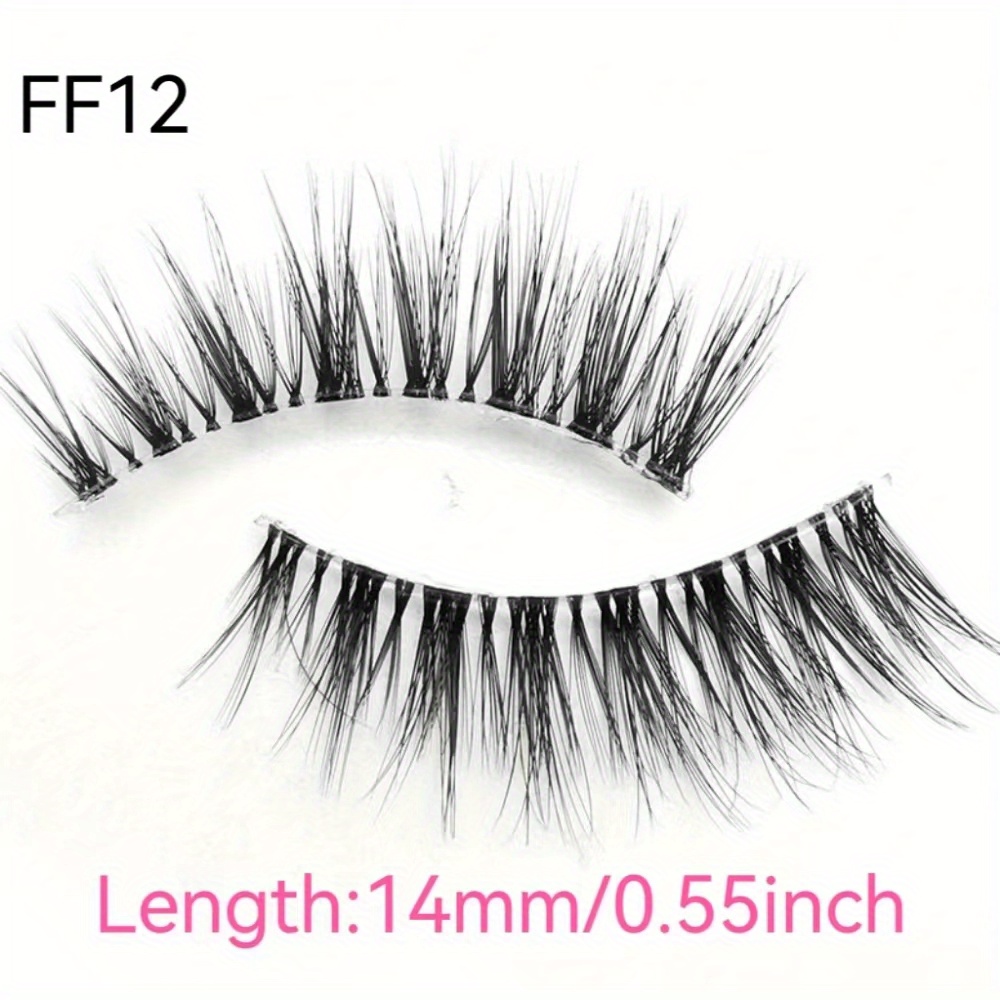 3 Pairs 3D Transparent False Eyelashes Multiple Styles Natural Look