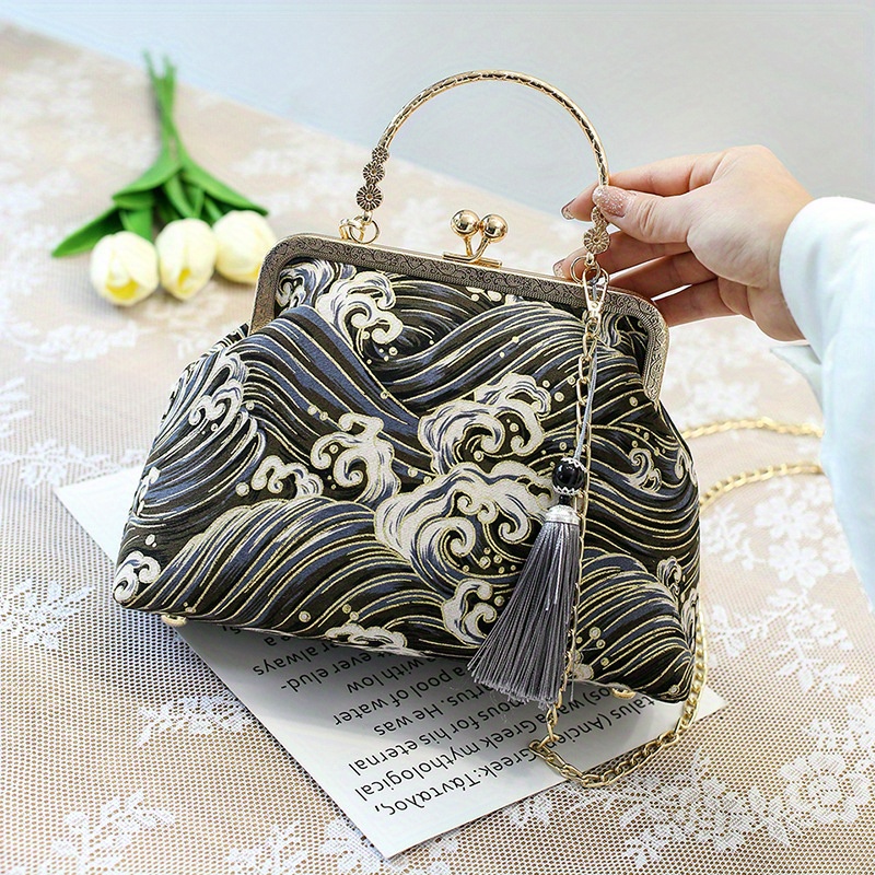 2023 New Cheongsam Bag Handbag Shoulder Crossbody Bag Fashion Chinese Style  Chain Bag Women's Artistic Bag