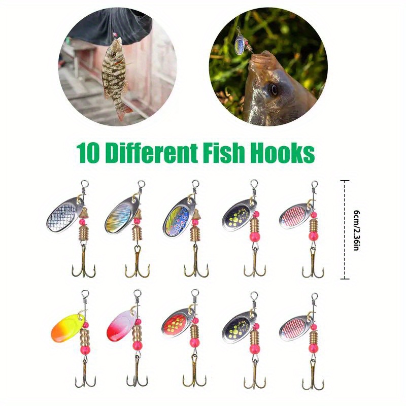  10 Pieces Mini Fishing Lures Fishing Hard Baits Hooks  Crankbaits Fishing Lures Baits Topwater Lures for Freshwater Saltwater  Trout Bass Perch Fishing Lures with Box (Locust and Fish Series) : Sports &  Outdoors