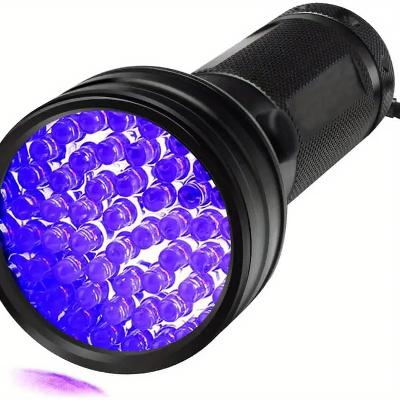 Uv Flashlight Black Light Ultraviolet Lamp 51 Led - Temu