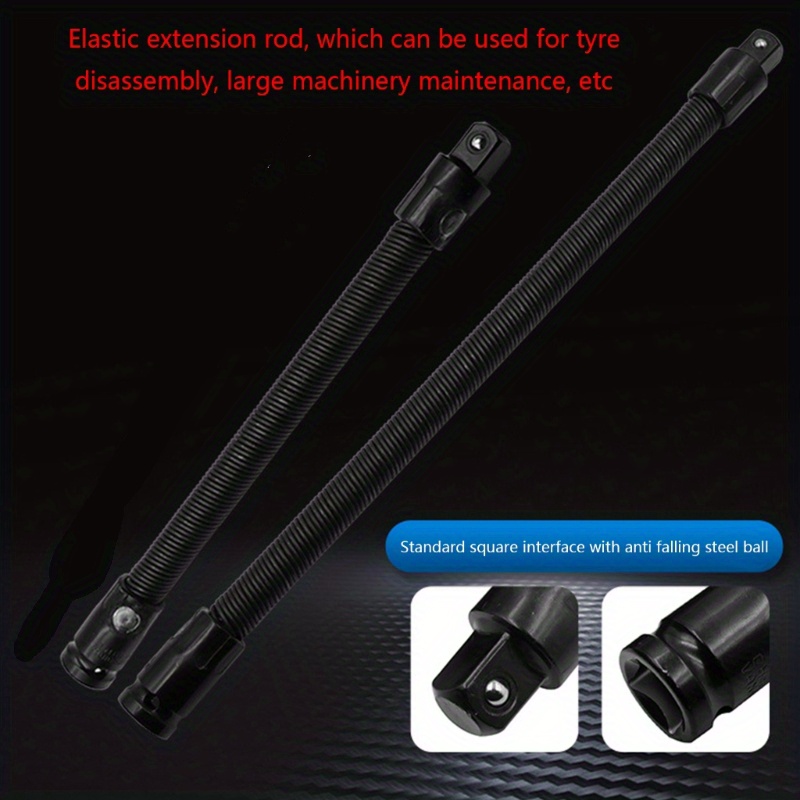 Electric Wrench Elastic Rod Set Universal Flexible Shaft Temu