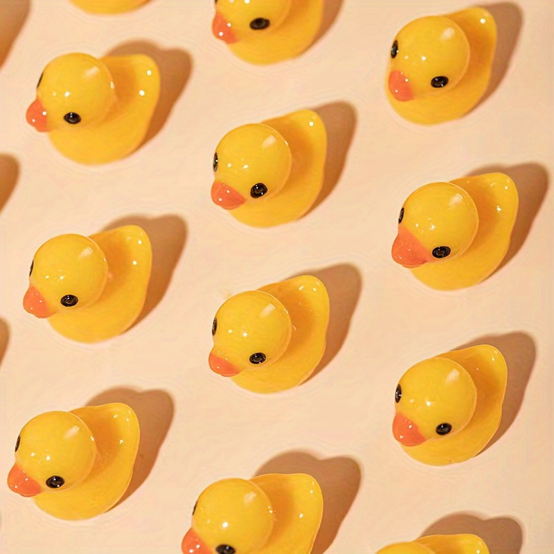 Mini Resin Ducks Mini Duck Figures For Slime Charm Diy Craft - Temu