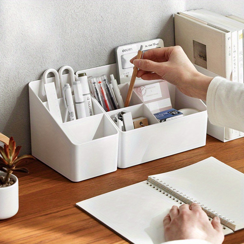 Multifunctional Desktop Plastic Storage Box Cosmetics - Temu