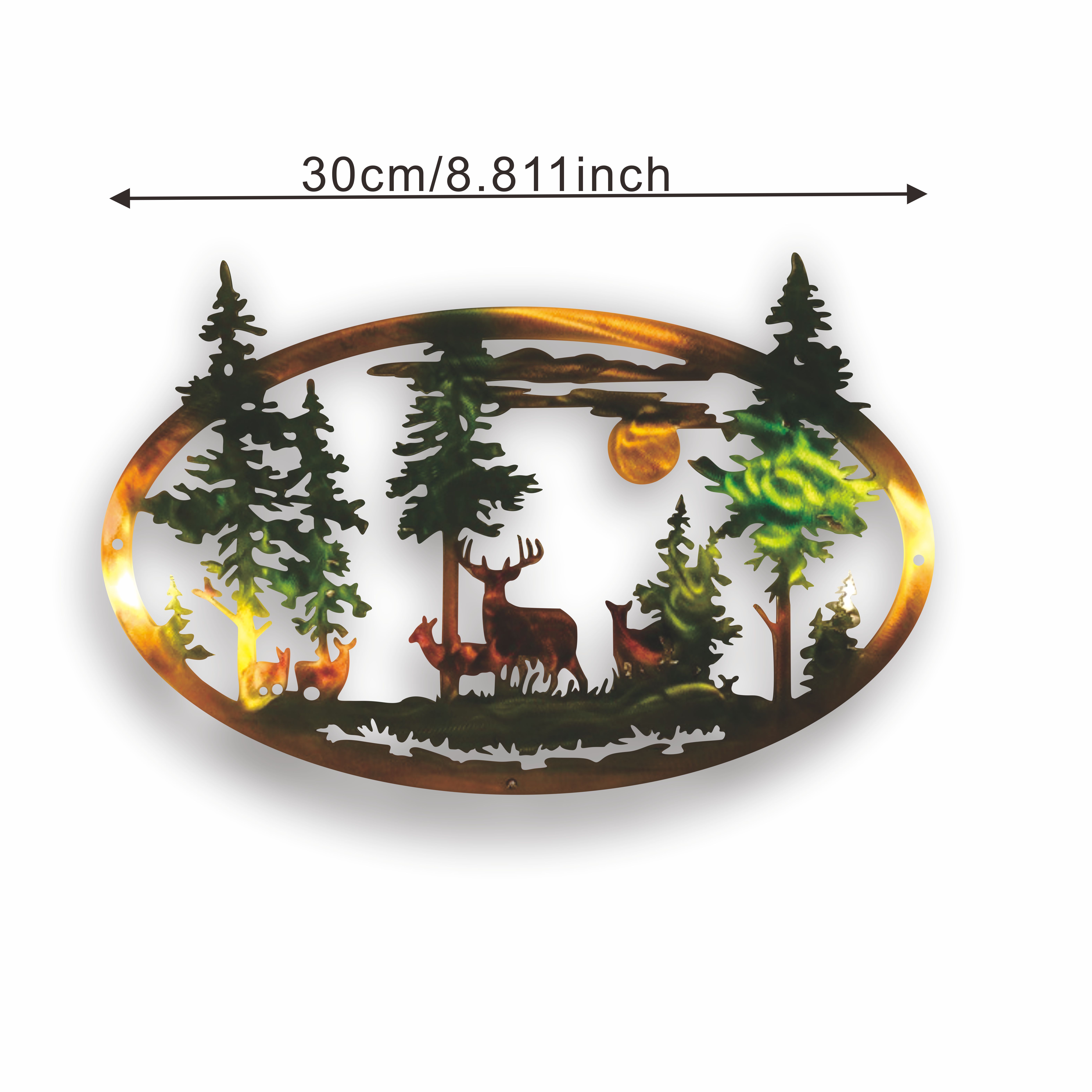 Vintage Metal Forest Animal Carving Wall Hanging Indoor Temu