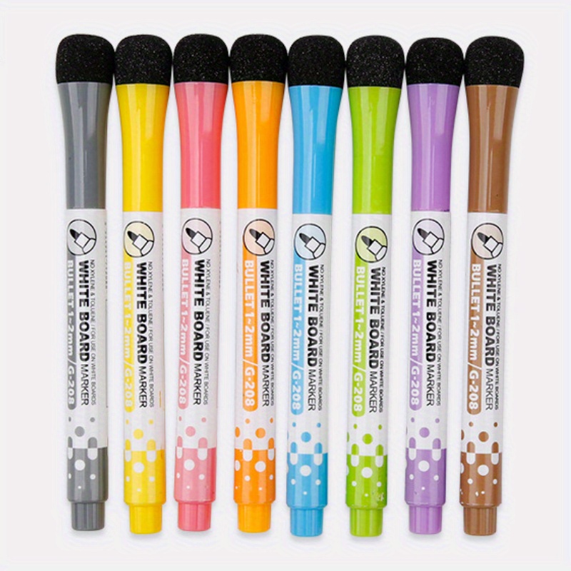 12pcs Erasing Whiteboard Markers Washable Dry Erase Markers For Schoolroom  Office Meetings 