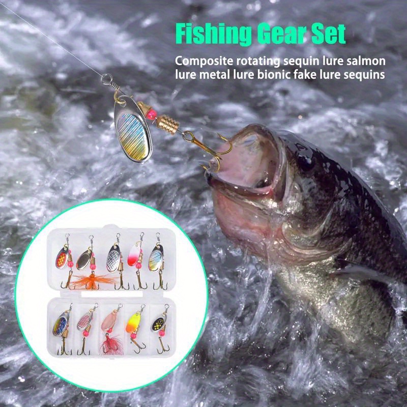 Fishing Lure Wallet Spinner Spoon Bait Storage Carrying Case Metal Jig  Holder Fishing Box for Wire Gear Storage Hair Rigs Organi