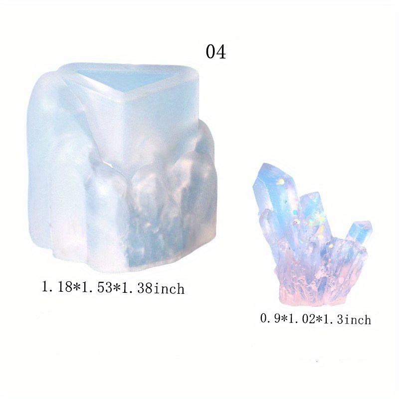 Quartz Shard Silicone Mold Crystal Point Mould Epoxy Resin Pendant