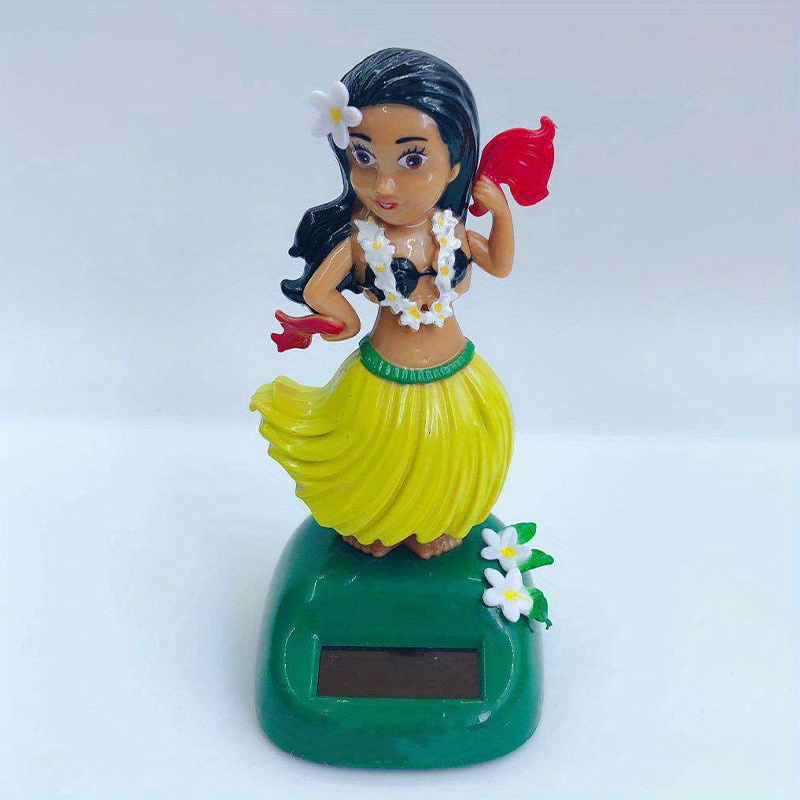 1pc 4 5in Hawaiian Hula Girl Dashboard For Car Bobblehead Dashboard Car