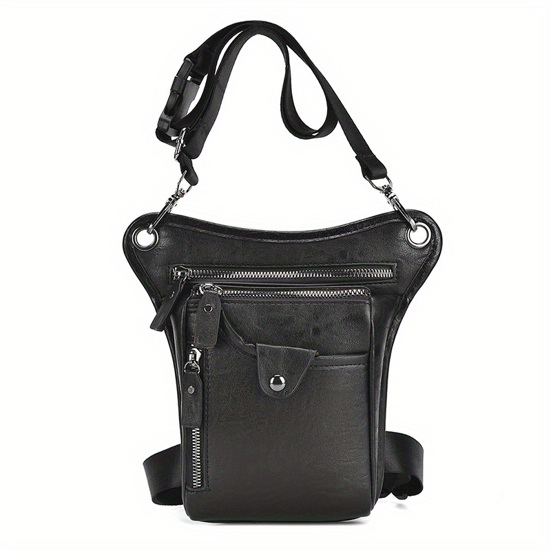 Image of Retro Waist Bag For Men And Women, Versatile Hip Pouch For Outdoor Activities Like Motorcycling, Cycling, Hiking, And Camping