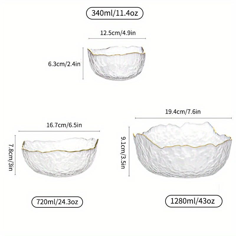  DOITOOL Creative Glass Serving Bowls, Round Salad Container,  Clear Salad Serving Bowl with Wood Stand for Pistachios, Edamame, Cherries,  Nuts, Fruits, Candies