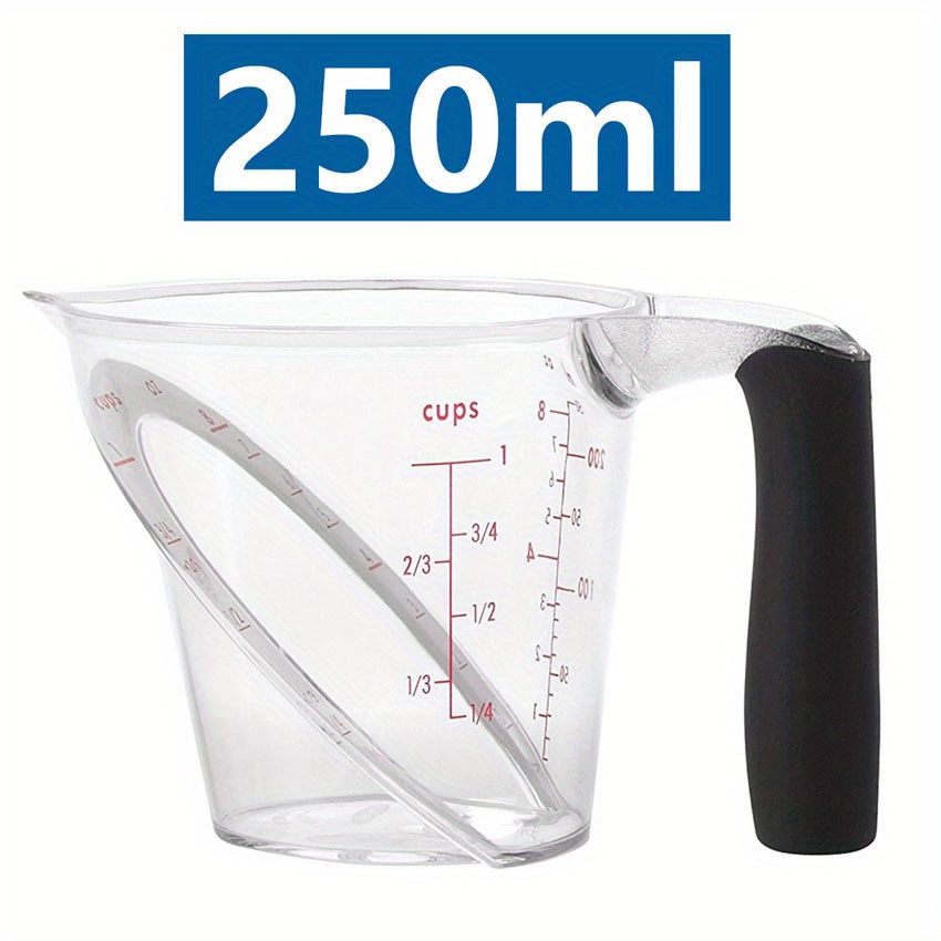 250/500/1000Ml Baking Tool Plastic Visual Scale Metering Cup