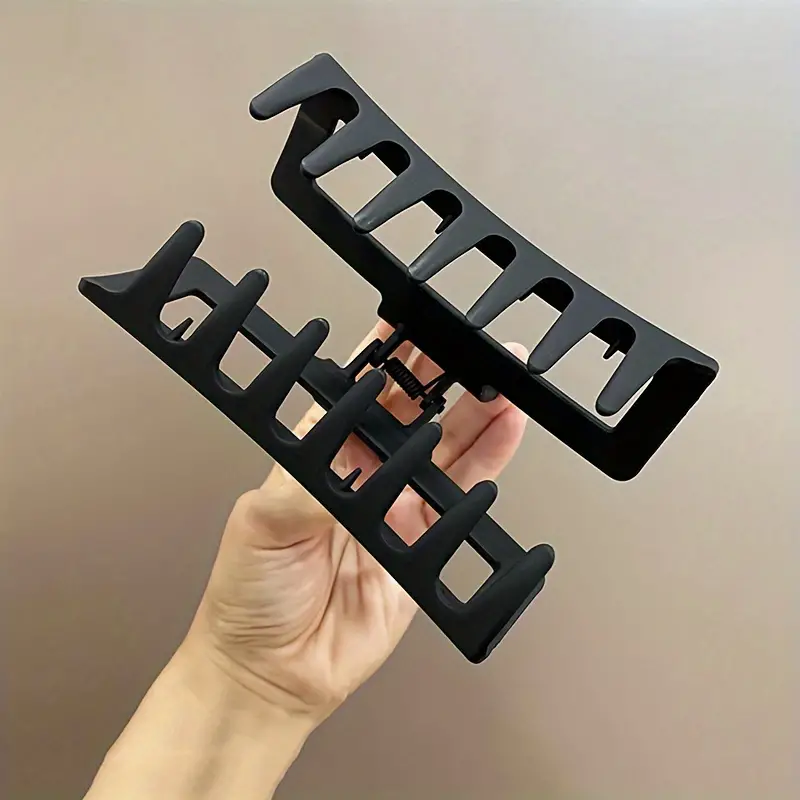 3pcs oversized square matte hair claw clip non slip strong hold grip hair jaw clip for thick hair accessories details 4