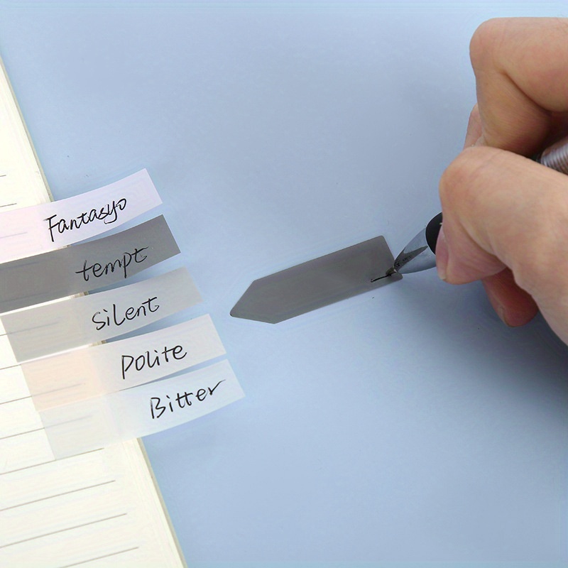 Translucent Sticky Note Simple Cute Self adhesive Note Paper Temu