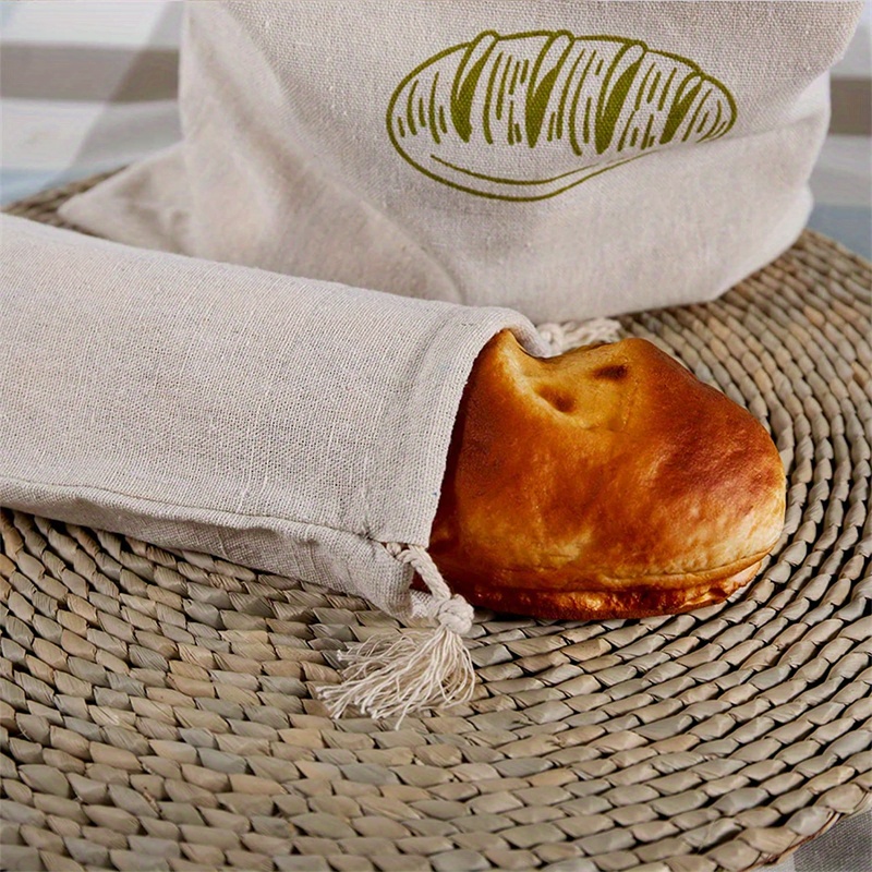 Acheter Linge fait maison français pain réutilisable cuisine Baguette sac  de rangement à cordon