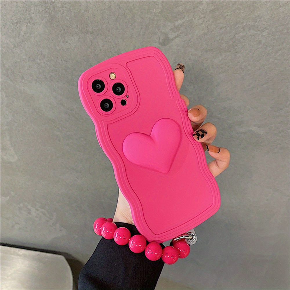 Luxury Korean Wave Leather Plating Bracelet Chain Soft Case For iPhone 14  Pro Max 13 12 Pro 11 Pro Max Cute Brand Silicone Cover