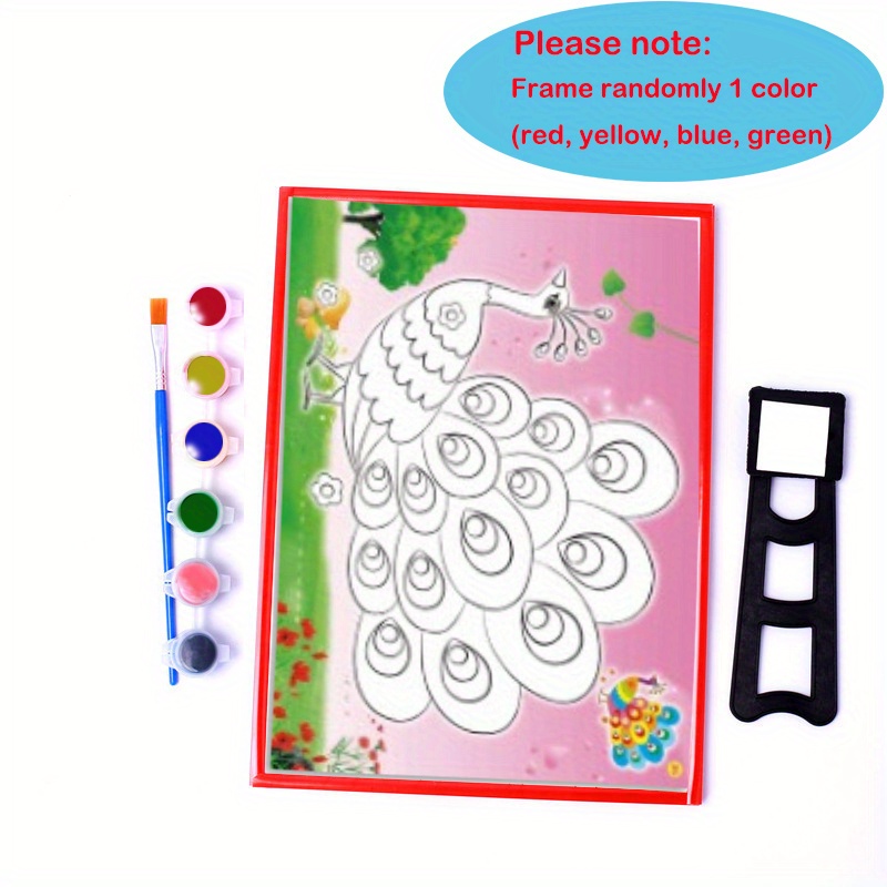 Diy Paint Board Kids Adult Beginner Coloring Painting - Temu