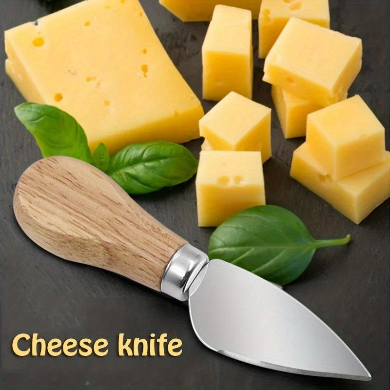 Oak Cheese Knife Set Stainless Steel Western Food Kitchen Temu