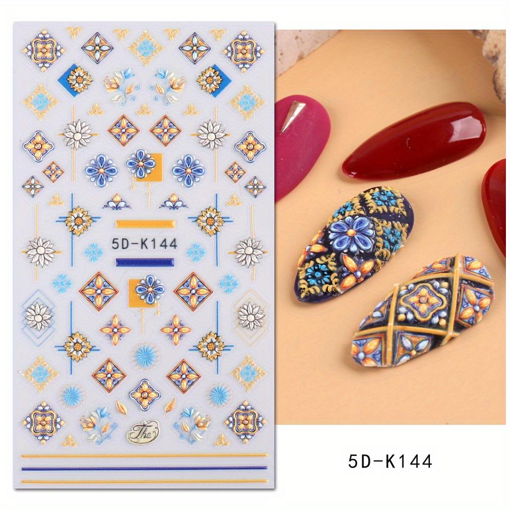  Housoutil 5pcs Nail Art Sticker Book Nail Art Stickers Nail  Decals Sticker Collection Album Nail Charm Organizer Box Nail Art Album  Manicure Applique Photo Display Brochure The Album Plastic : Beauty