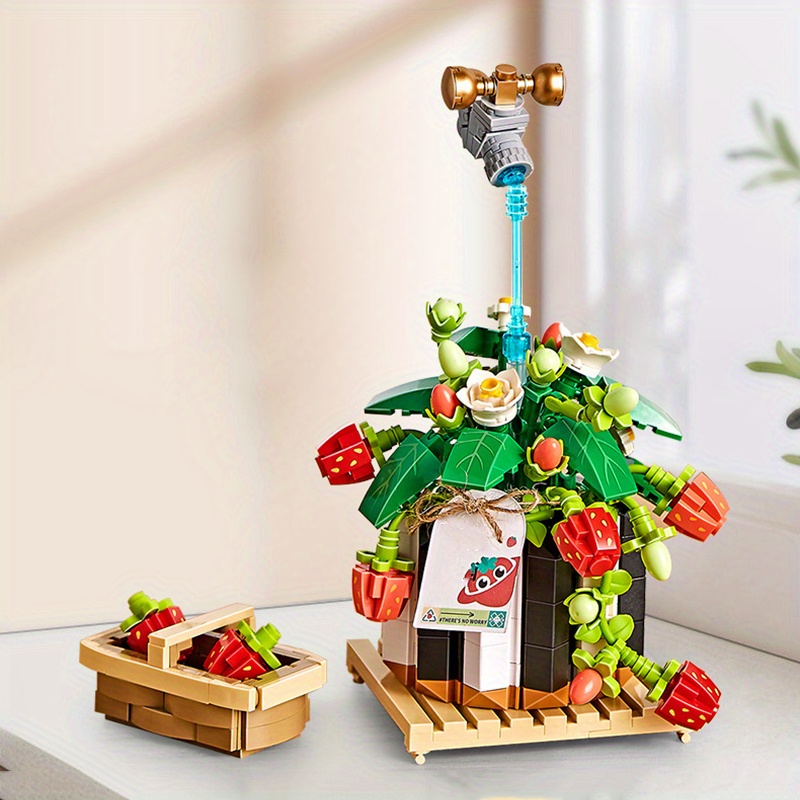 Diy Strawberry Bonsai Plant Fun Assembly Toy Kids Home Temu