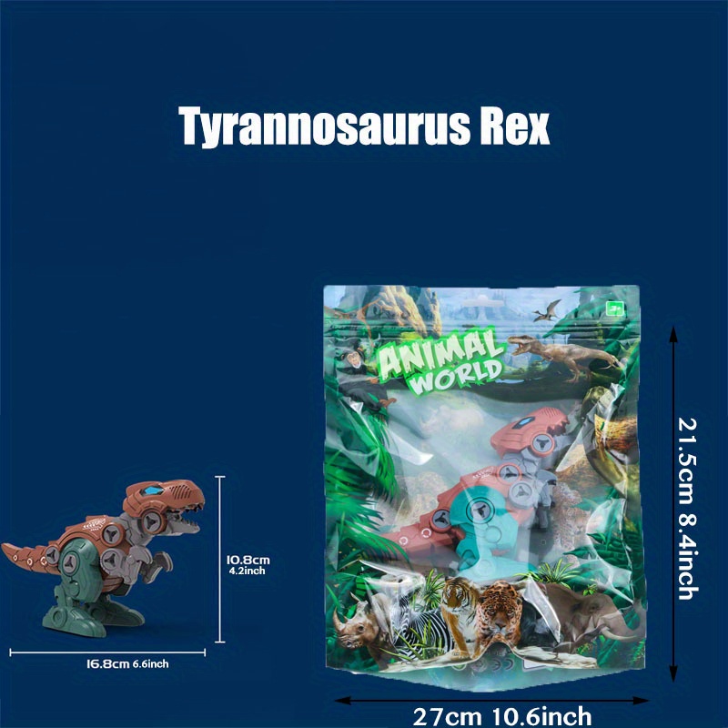 Bagged Assembled Dinosaur Dismantling Dinosaur Game Suitable For