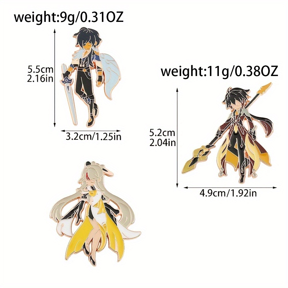 Anime Character Brooch Cartoon Enamel Pin Metal Drip Oil Temu 2990