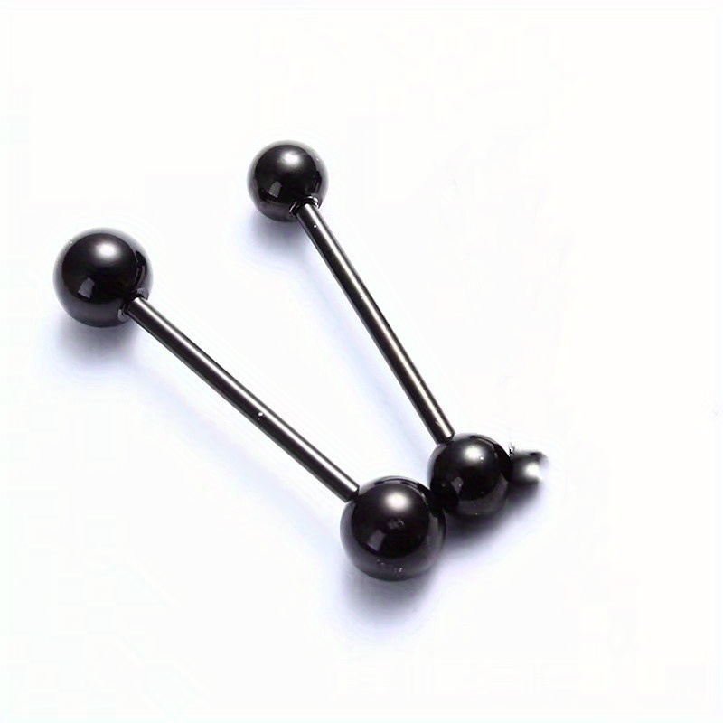 2pcs Titanium Steel Body Piercing Set for Men