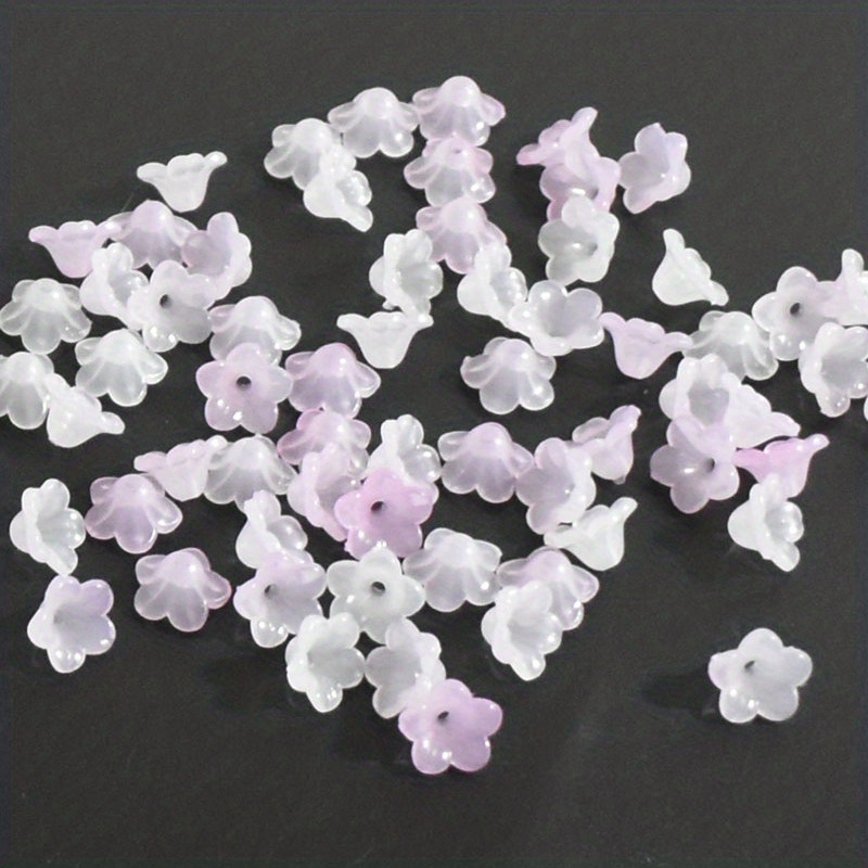 Tiny Ab Color Flower Beads Mix Shiny Loose Spacer Beads For - Temu