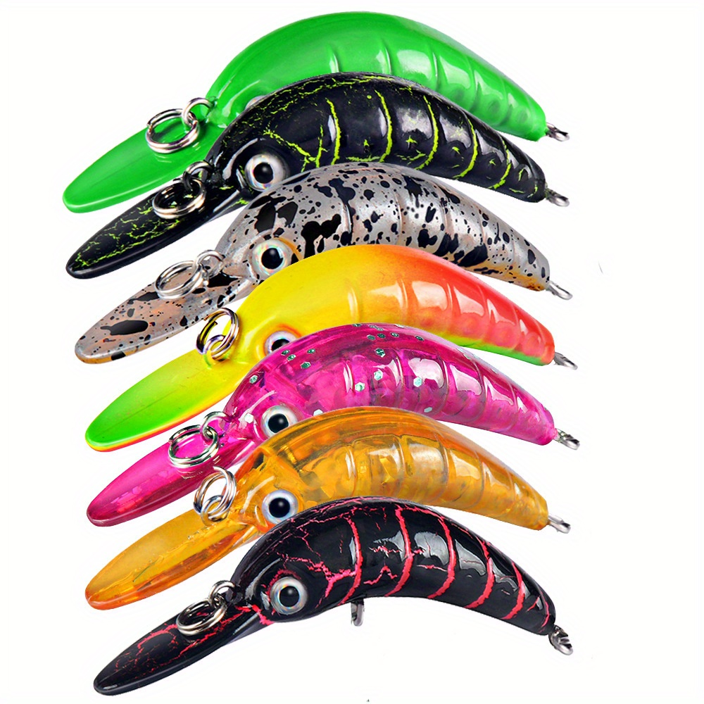 7pcs Sinking Minnow Fishing Lure 5cm 2.5g Mini Artificial Hard Bait Sharp Hook Crankbait Trout Pike Tackle