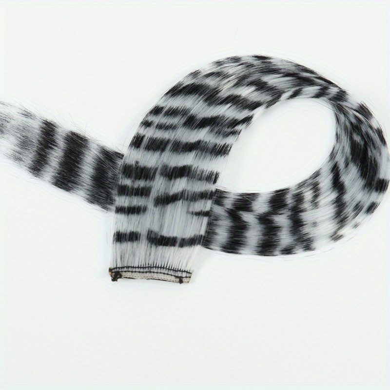 Two Tone Synthetic Feather Hair Extension 45 72 Cm Highlight Hairpiece