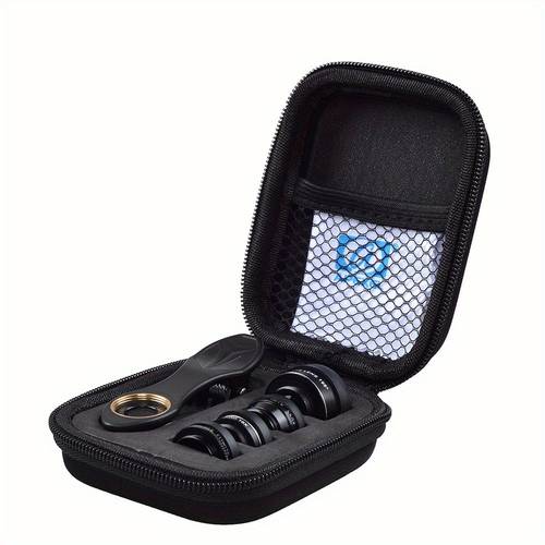 kit de lentes de cámara en 1 de con lentes de pecera, de 0,63x, macro de 15x, de 2x y lentes cpl para for iphone, para for samsung, para htc - aleación de aluminio , estuche de transporte y paño de limpieza, accesorios de fotografía | conjunto de lentes versátiles | construcción , kit de lentes de cámara, accesorios de teléfono celular, fotografía de teléfono inteligente, calidad, lente definición, accesorio de l
