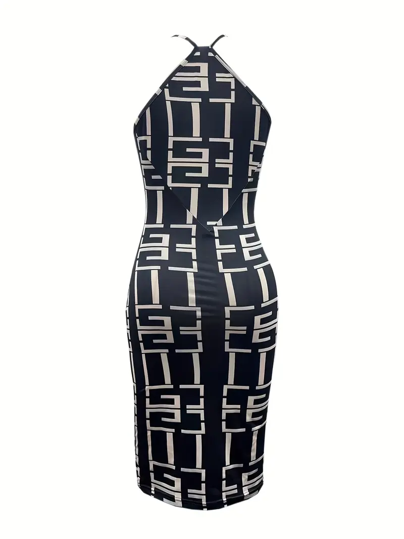 hourglass geometric print bodycon cami dress sleeveless - Temu Netherlands hourglass geometric print bodycon cami dress sleeveless - Temu Netherlands