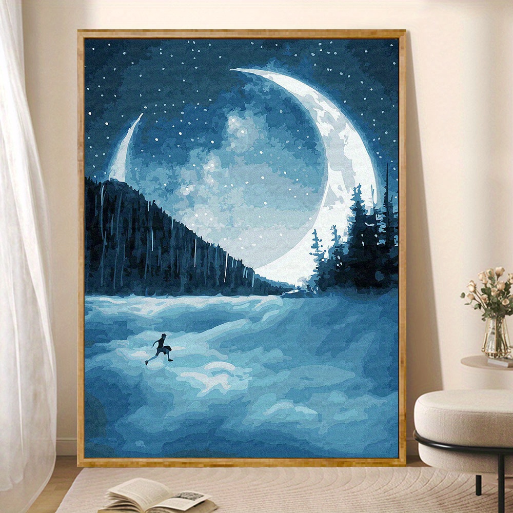 Moon Tree Digital Oil Painting Kit Suitable For Adults And - Temu