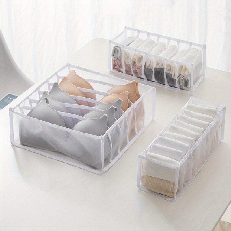 MAKEUP Drawer Underwear Organizer White - Storage Organiser with 6