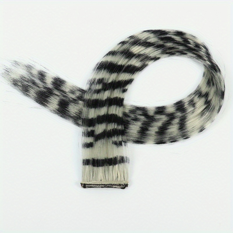 Two Tone Synthetic Feather Hair Extension 45 72 Cm Highlight Hairpiece