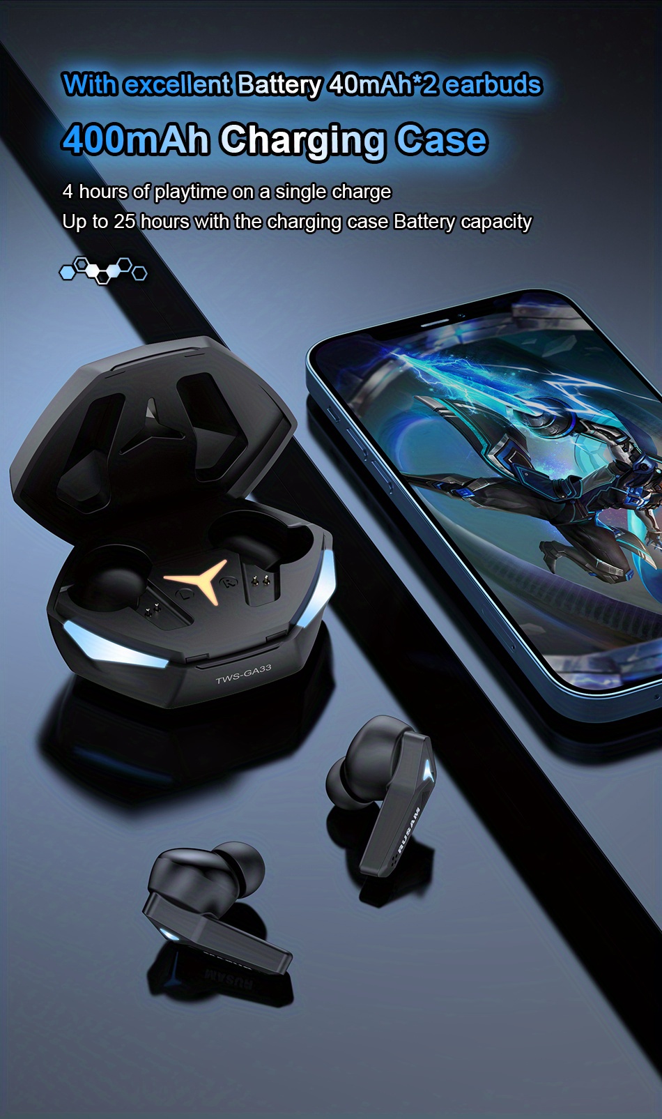 T33 Gaming TWS Earbuds
