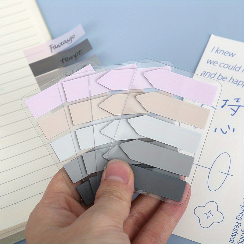 Translucent Sticky Note Simple Cute Self adhesive Note Paper Temu