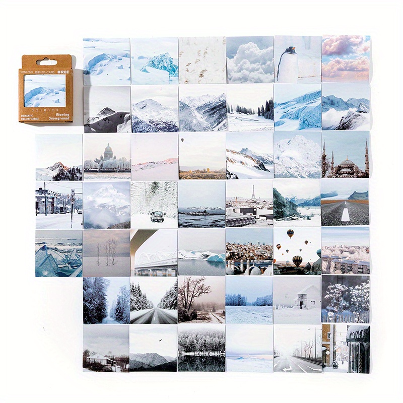 INS Style Vintage Sticker book landscape Decorative Diary Scrapbooking diy  Label Diary Stationery Album Journal Planner