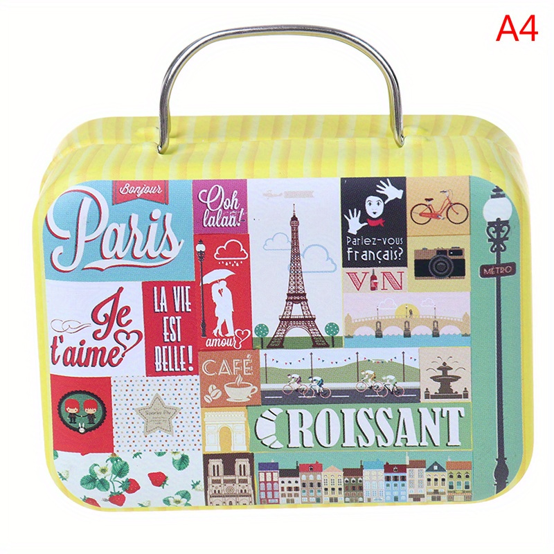 Noël Mini Valise Pour Poupées Miniature Jouets Malle Maison de Poupée  Décoration Candy Coin Box Boîte à bijoux Poupée Sac à main