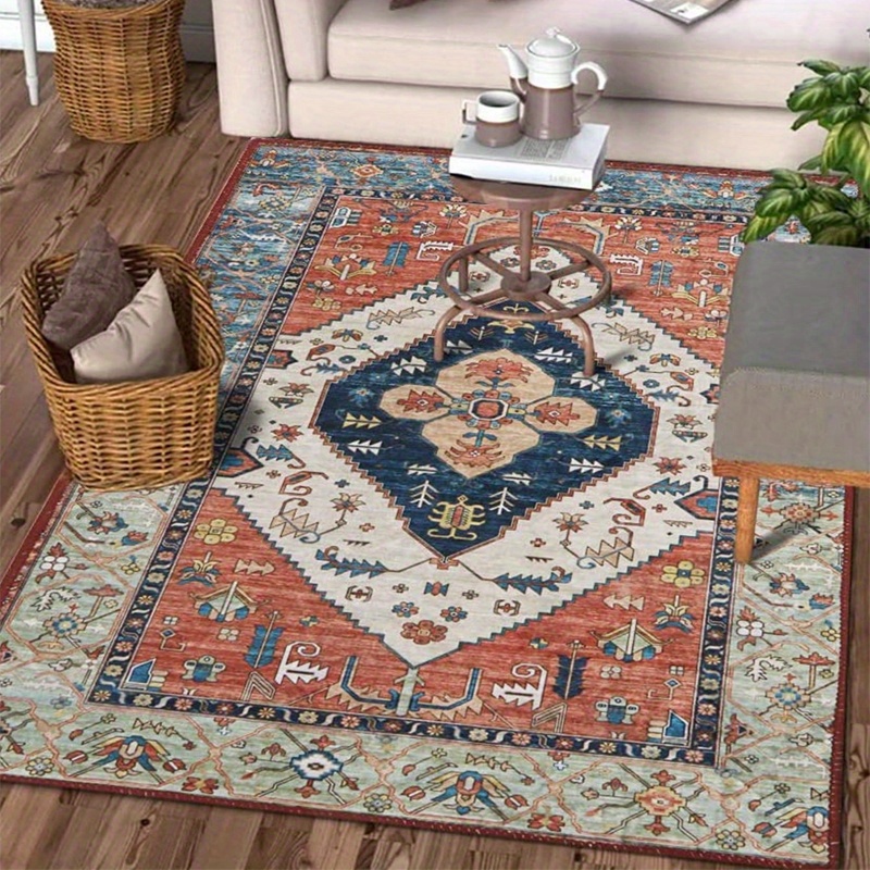 Alfombras alfombras de piso popular Vintage Salón persa alfombra lavable  zona - China Populares alfombra y alfombra turca precio