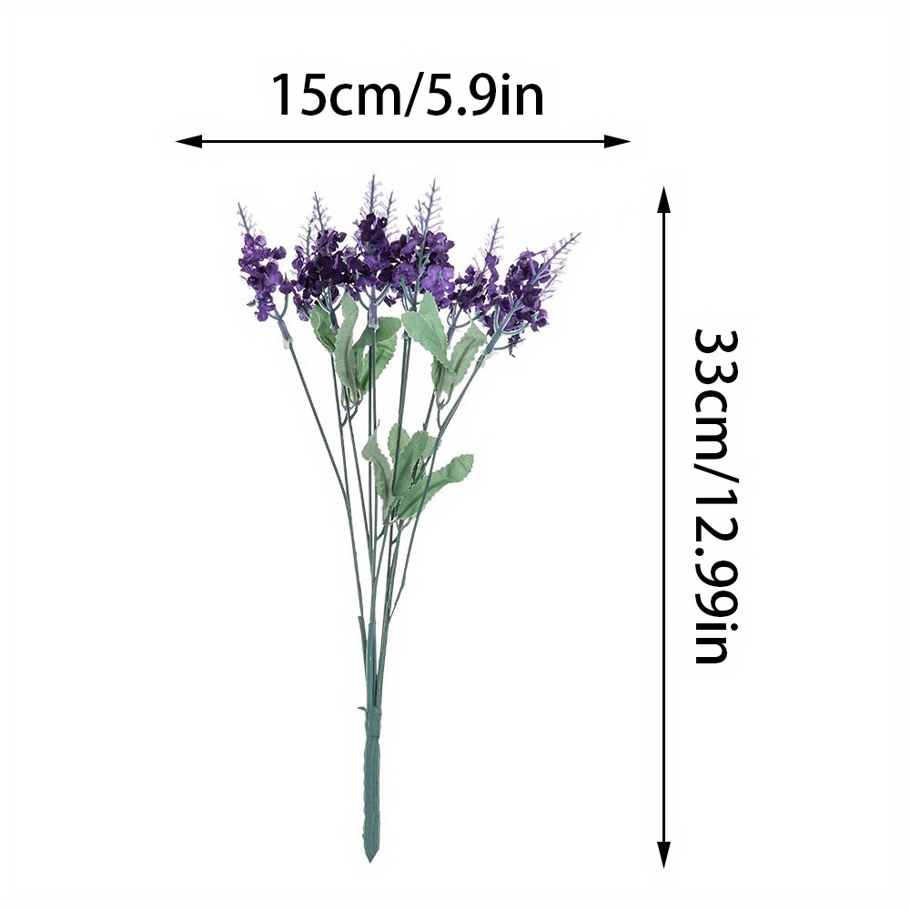 4 Pezzi Fiori Lavanda Viola Artificiali Protezione Uv - Temu Italy