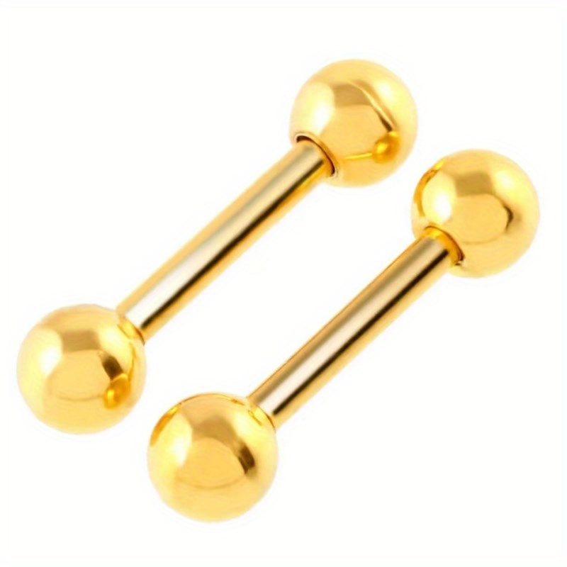 2pcs Titanium Steel Body Piercing Set for Men