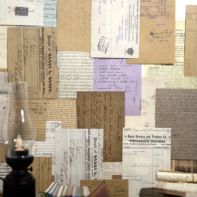 Vintage English Sentence Scrapbooking Paper Aesthetic - Temu