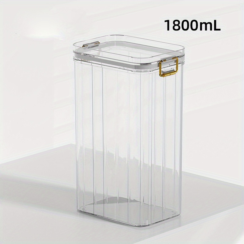 Clear Vertical Striped Food Storage Containers With Lids - Temu