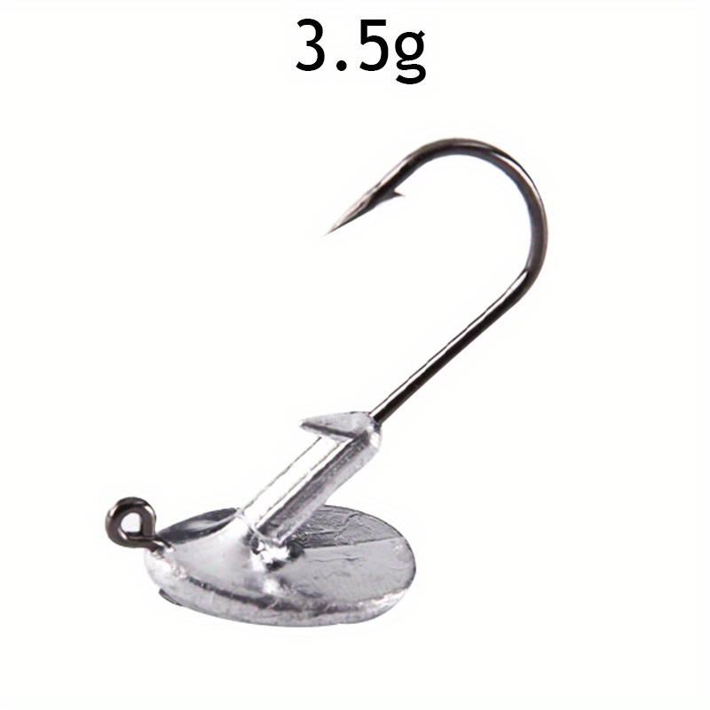 5pcs Tumbler Jig Head Fishing Hooks - Sharp Hooks for Soft Bait Fishing -  3.5g, 5g, 7g, 10g, 14g