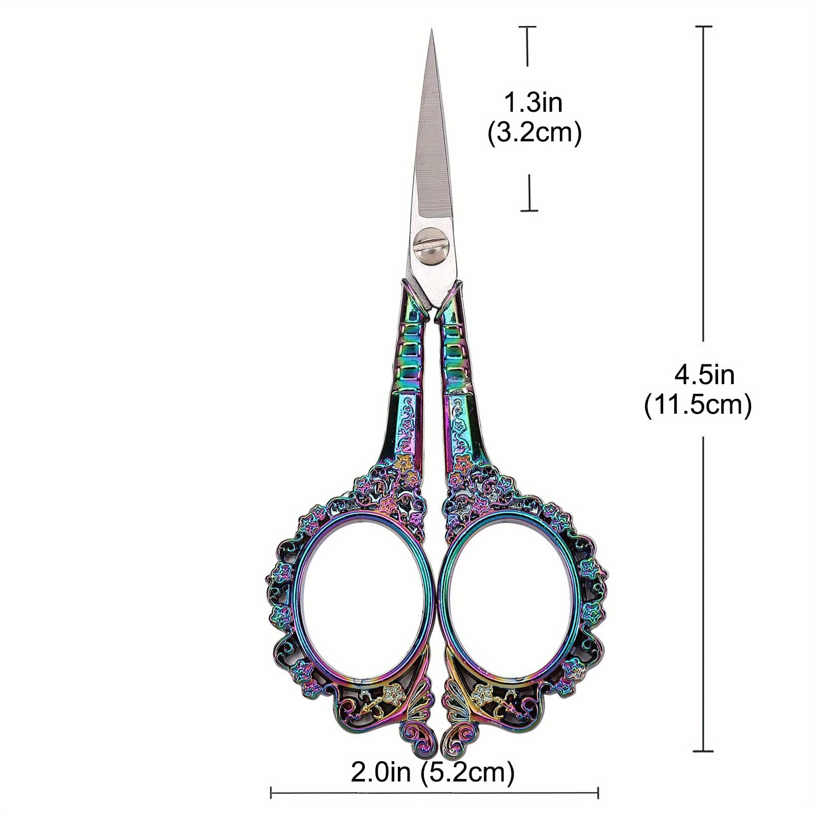 Sewing Embroidery Scissors Small Sharp Pointed Tip Vintage - Temu