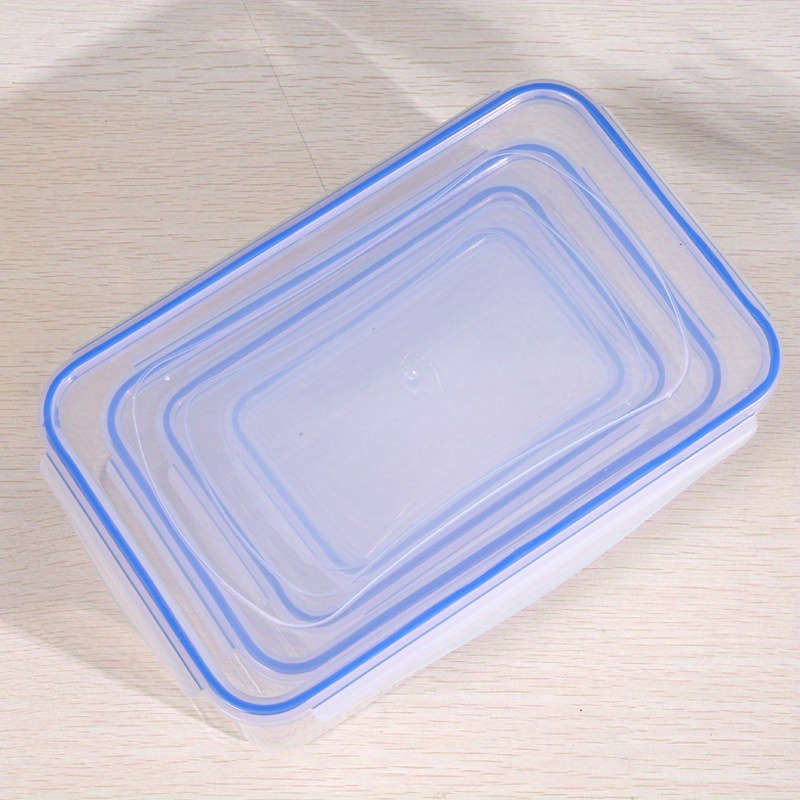 4pcs Clear Microwavable Lunch Box